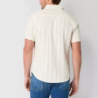 Frye and Co. Mens Short Sleeve Regular Fit Button-Down Shirt
