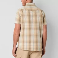 Frye and Co. Mens Short Sleeve Regular Fit Button-Down Shirt
