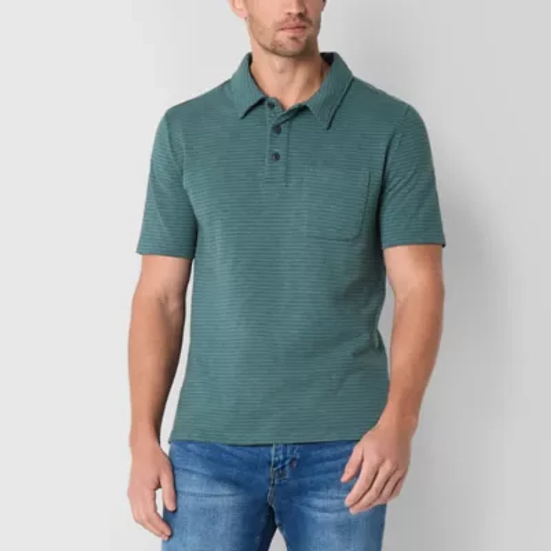 Frye and Co. Mens Regular Fit Short Sleeve Polo Shirt