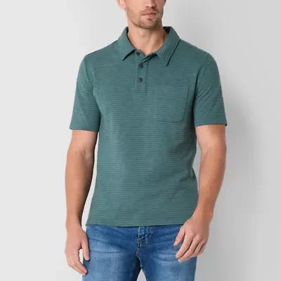 Frye and Co. Mens Regular Fit Short Sleeve Polo Shirt
