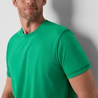 St. John's Bay Dexterity Super Soft Mens Easy-on + Easy-off Crew Neck Short Sleeve Adaptive T-Shirt