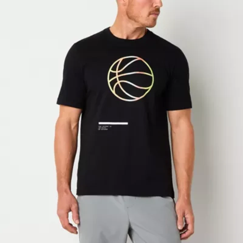 Xersion Mens Crew Neck Short Sleeve Regular Fit Graphic T-Shirt