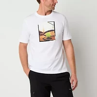 Xersion Mens Crew Neck Short Sleeve Regular Fit Graphic T-Shirt