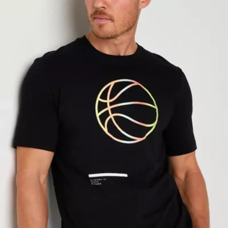 Xersion Mens Crew Neck Short Sleeve Regular Fit Graphic T-Shirt