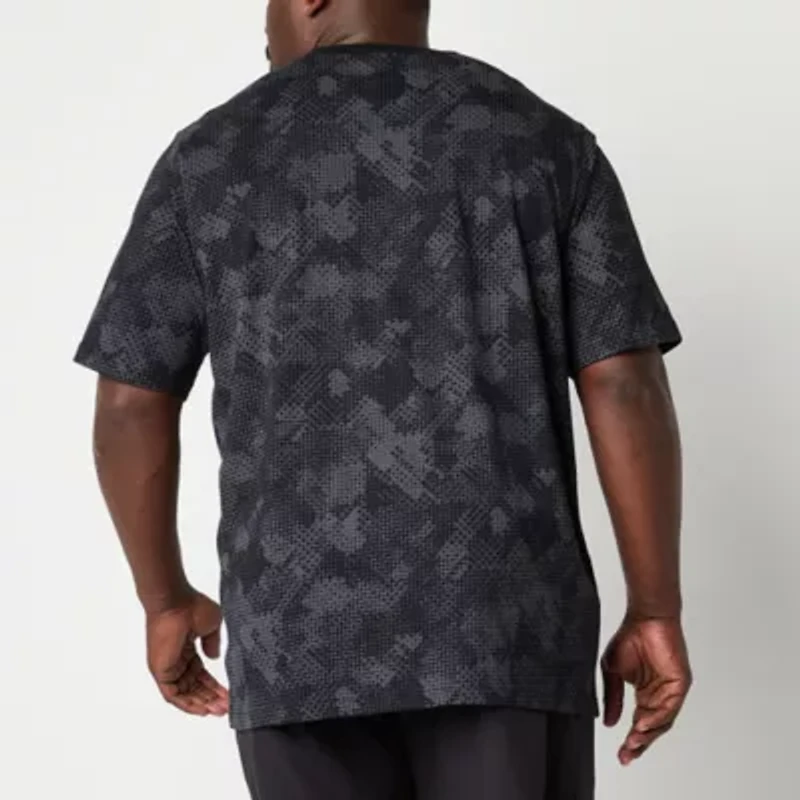 Xersion Mens Crew Neck Short Sleeve Regular Fit Big and Tall Graphic T-Shirt