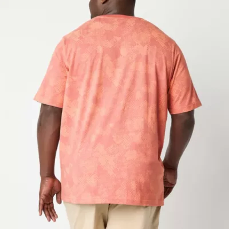 Xersion Mens Crew Neck Short Sleeve Regular Fit Big and Tall Graphic T-Shirt