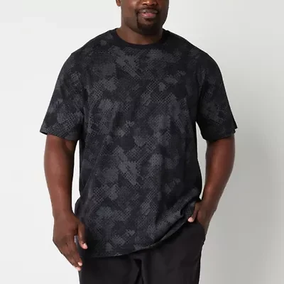 Xersion Mens Crew Neck Short Sleeve Regular Fit Big and Tall Graphic T-Shirt