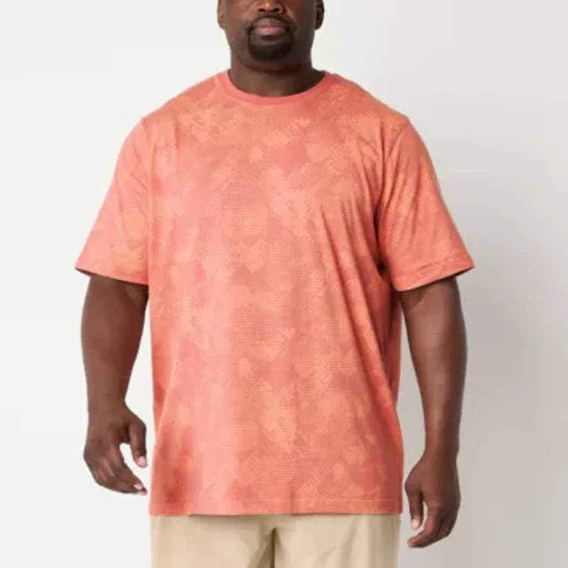 Xersion Mens Crew Neck Short Sleeve Regular Fit Big and Tall Graphic T-Shirt