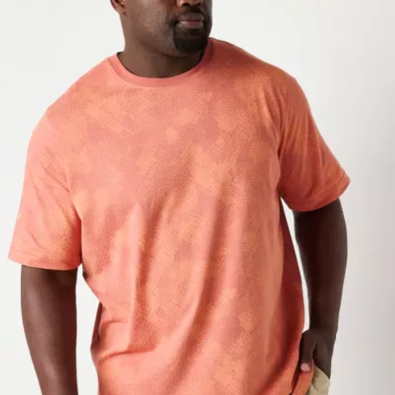 Xersion Mens Crew Neck Short Sleeve Regular Fit Big and Tall Graphic T-Shirt