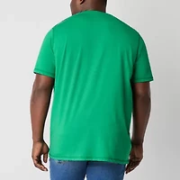 St. John's Bay Super Soft Mens Easy-on + Easy-off Crew Neck Short Sleeve Adaptive Big and Tall T-Shirt