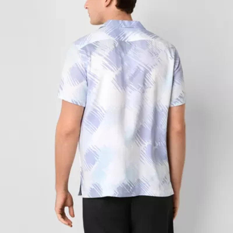 J. Ferrar Mens Short Sleeve Camp Shirt