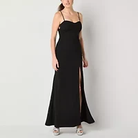 Radiante Couture Womens Juniors Sleeveless Bodycon Dress