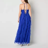 Radiante Couture Womens Sleeveless Juniors A-Line Dress