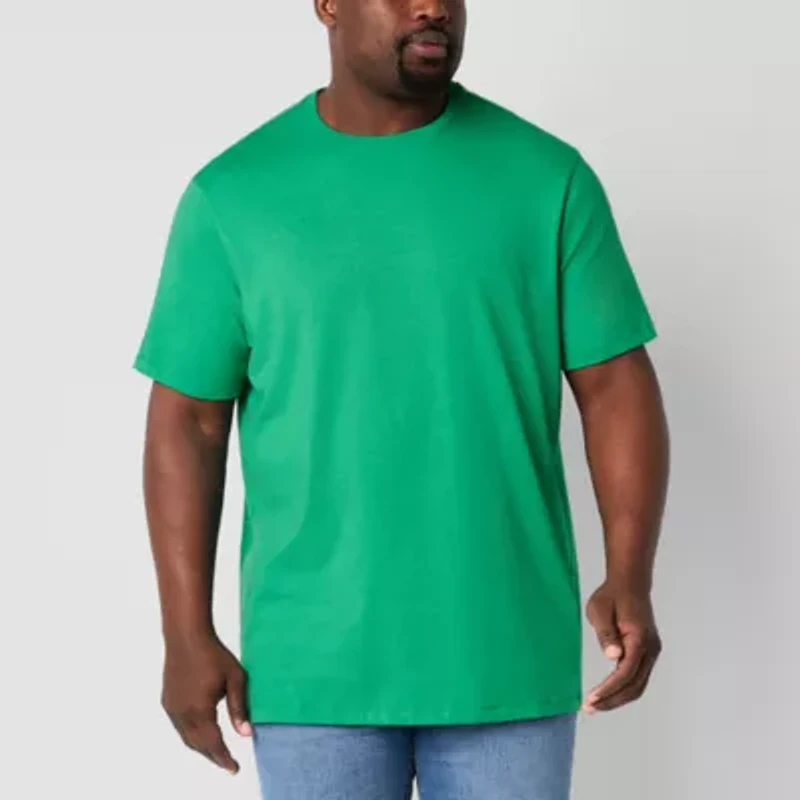 St. John's Bay Super Soft Mens Crew Neck Short Sleeve Quick Dry Big and Tall T-Shirt