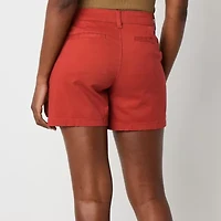 a.n.a Womens 5" Mid Rise Chino Short