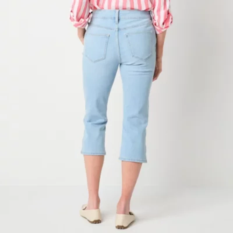 St. John's Bay Womens Skinny Mid Rise Capri Pant