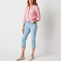 St. John's Bay Womens Skinny Mid Rise Capri Pant