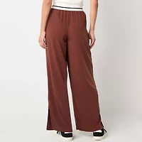 Stylus Womens Wide Leg Mid Rise Trouser