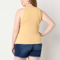 a.n.a Womens Plus Sweetheart Neck Sleeveless Tank Top