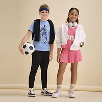 Xersion Big Kid Girls V Neck Short Sleeve Moisture Wicking Quick Dry Jersey