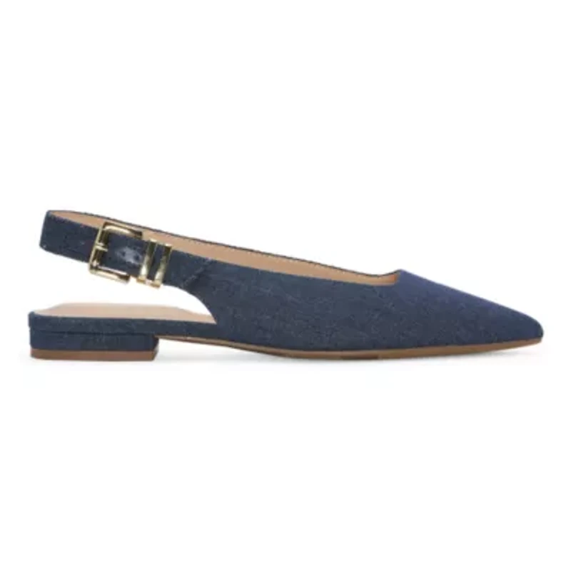 Liz Claiborne Shae Womens Pointed Closed Toe Ballet Flats