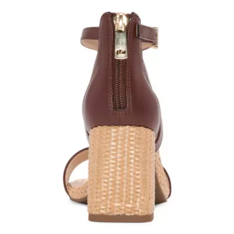 Liz Claiborne Harnie Womens Round Open Toe Block Heel Pumps