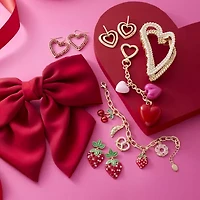 Bijoux Bar Red & Black 2-pc. Hair Bow