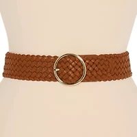 Liz Claiborne Braided O Ring Womens Belt
