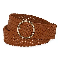 Liz Claiborne Braided O Ring Womens Belt