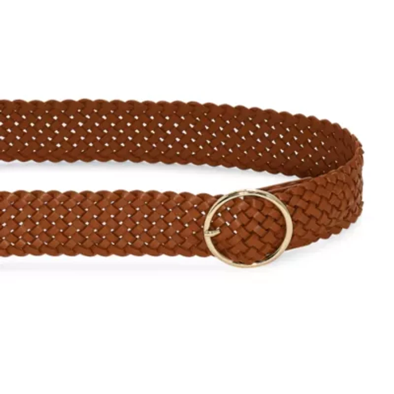 Liz Claiborne Braided O Ring Womens Belt