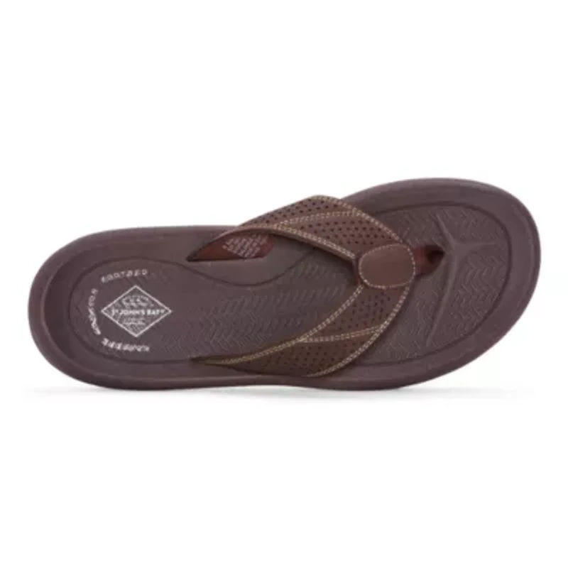 St. John's Bay Mens Cushion Footbed Flip-Flops