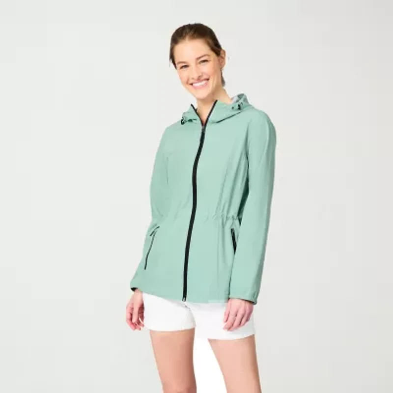 Free Country Womens Water Resistant Lightweight Raincoat