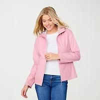 Free Country Womens Hooded Waterproof Lightweight Raincoat