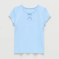 Thereabouts Little & Big Kid Girls Round Neck Short Sleeve T-Shirt