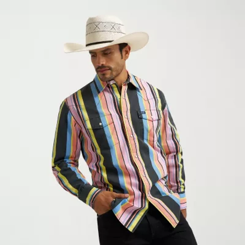 Lee Mens Long Sleeve Regular Fit Button-Down Shirt