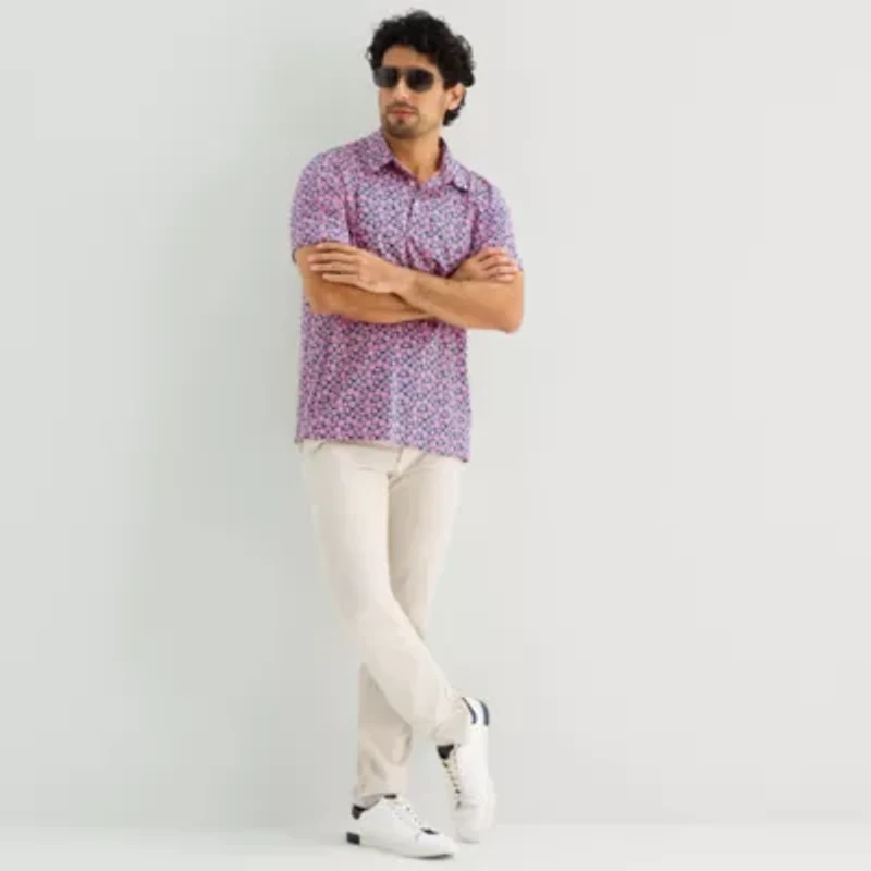 St. John's Bay Performance Mens Classic Fit Short Sleeve Polo Shirt