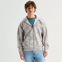 Arizona Mens Long Sleeve Fleece Zipper Hoodie