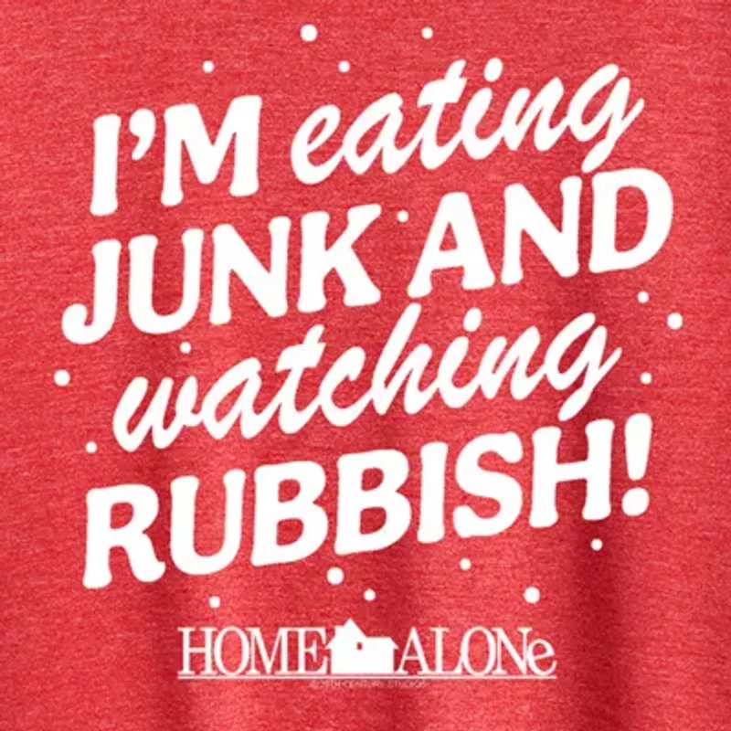 Eating Junk Womens Crew Neck Short Sleeve Regular Fit Graphic T-Shirt