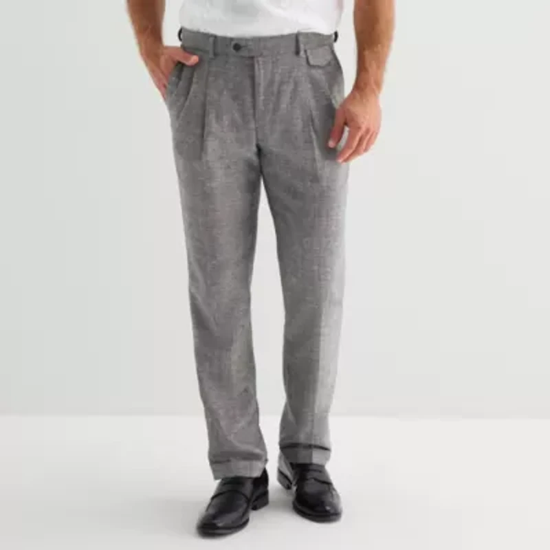 Stafford Twill Mens Classic Fit Dress Flat Front Pant