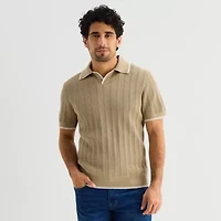 Stafford Johnny Collar\N Mens Short Sleeve Polo Sweater