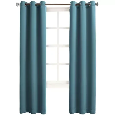 Sun Zero Talon Grommet Top Energy Saving Light-Filtering Single Curtain Panel