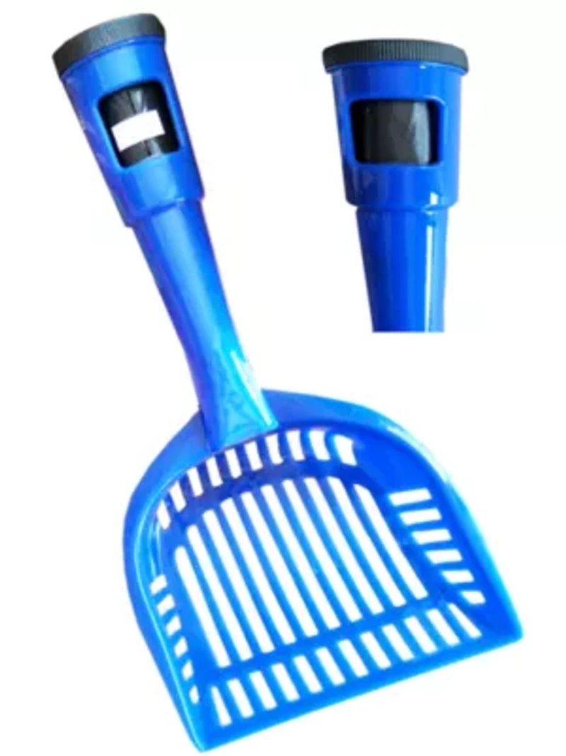 Pet Life Poopin-Scoopin Dog and Cat Pooper Scooper Litter Shovel with Built-In Waste Bag Handle Holster