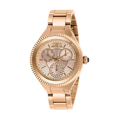 Invicta Angel Womens Rose Goldtone Stainless Steel Bracelet Watch 28346