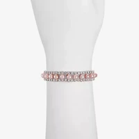 Monet Jewelry Timeless Womens Simulated Pearl Stretch Bracelet