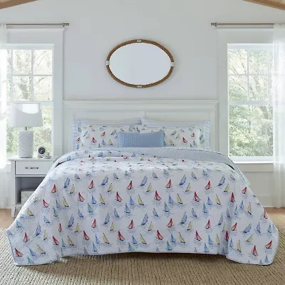 Laura Ashley Ahoy Floral Reversible Quilt Set