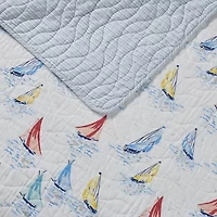 Laura Ashley Ahoy Floral Reversible Quilt Set