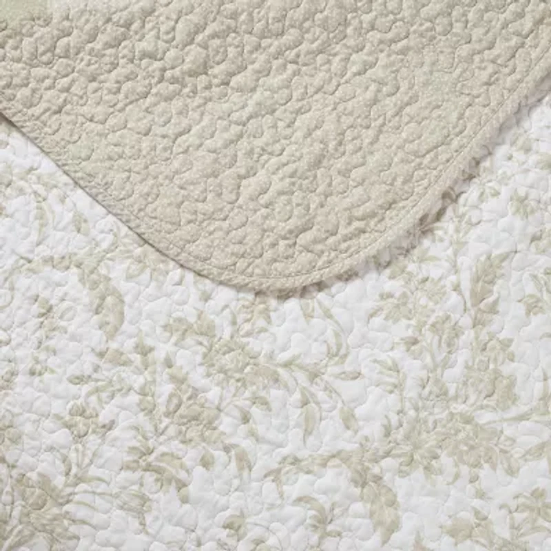 Laura Ashley Amberley Floral Reversible Quilt Set