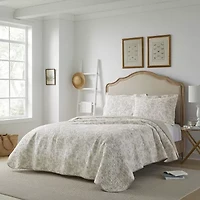 Laura Ashley Amberley Floral Reversible Quilt Set
