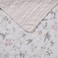 Laura Ashley Breezy Floral Reversible Quilt Set