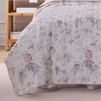 Laura Ashley Breezy Floral Reversible Quilt Set